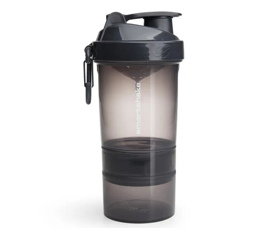 Шейкер спортивний SmartShake Original2GO 600ml Dark Gray (10561401), Колір: Grey