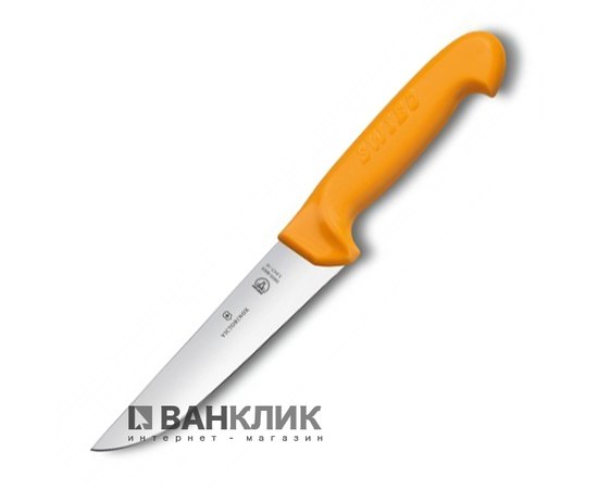 Нож кухонный Victorinox Swibo, Butcher, широкий, желтый, 16 см 5.8421.16