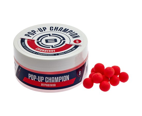 Бойли Brain Champion Pop-Up Сranberry журавлина 8mm 34g (1858.21.37), Вкус : Журавлина