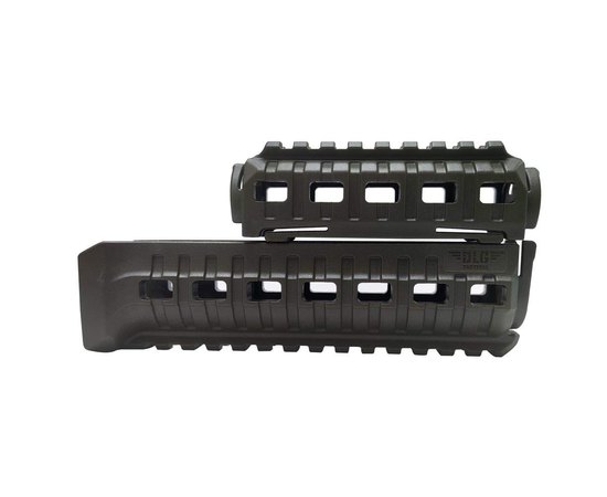 Цівка DLG Tactical для АК-47/74 c 2-ма планками Picatinny слоти M-LOK green (DLG-099), Колір: Зелений