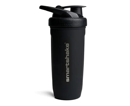 Шейкер спортивний SmartShake металлический Reforce Stainless Steel 30oz/900ml Black (11150103), Колір: Black