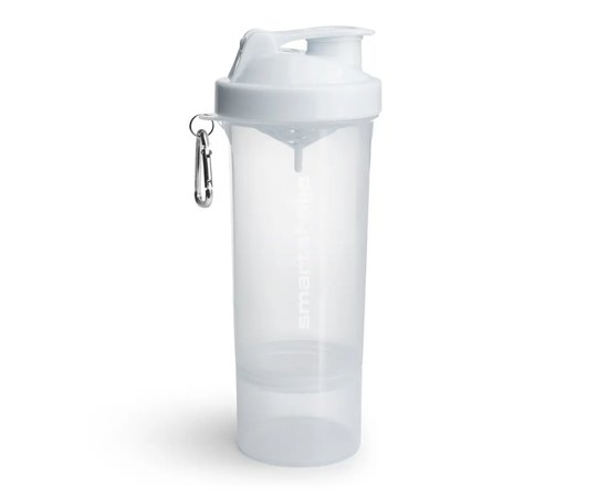 Шейкер спортивний SmartShake Slim 500ml Pure White (10253301), Колір: Pure White