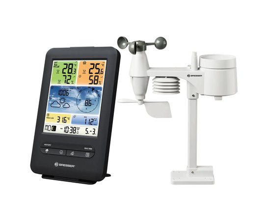 Метеостанция Bresser Weather Center 5-in-1 V WIFI Professional colour (7002585) 930104