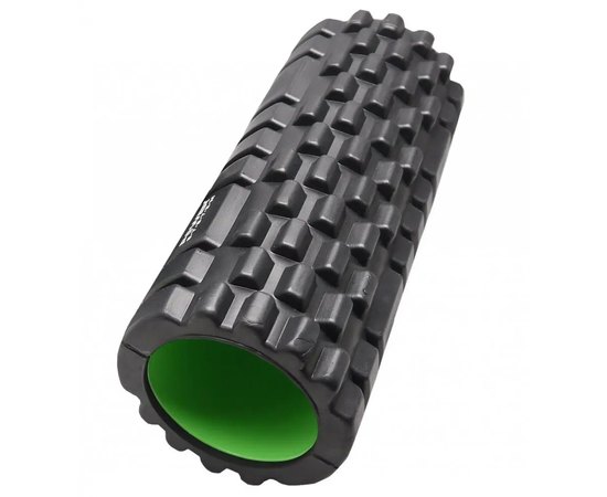 Массажный роллер Power System PS-4050 Fitness Foam Roller Black/Green 33x15см (PS-4050_Green) , Цвет : Чёрный/Зелёный