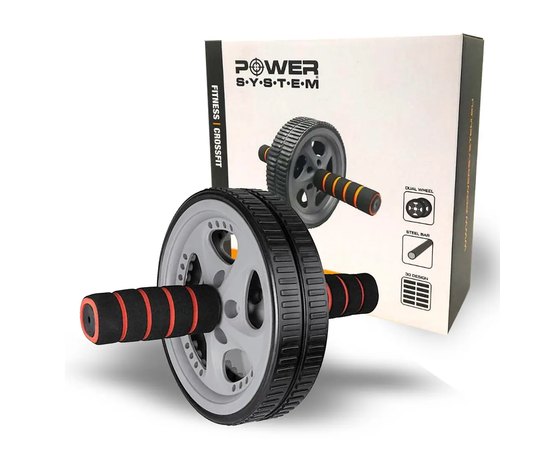 Ролик для пресу  Power System PS-4006 Power Ab Wheel Grey/Black (PS-4006_Grey-Black)