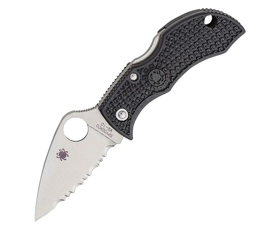 Кишеньковий ніж  Spyderco Manbug Lightweight Leaf Serrated (MBKLFS), Тип ріжучої кромки: Серейтор