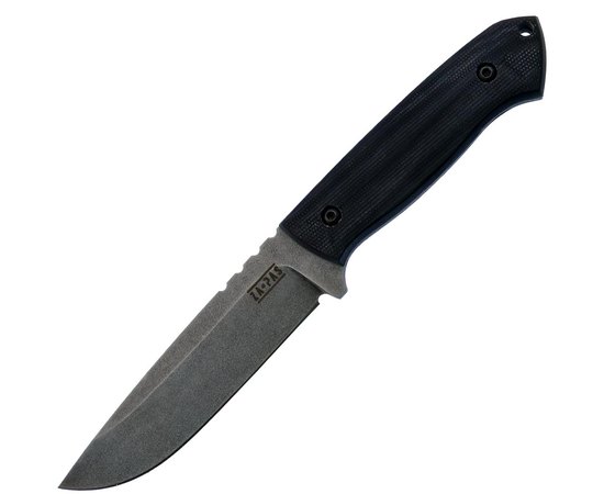 Нож охотничий Za-Pas Ultra Outdoor Stonewash (Black G10, kydex sheath) UO-ST-G10-BL, Цвет : Чёрный, Покрытие клинка: SW (Stonewash)