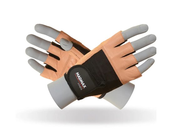 Перчатки для фитнеса MadMax MFG-444 Fitness Brown S (MFG-444-NTB_S), Размер: S