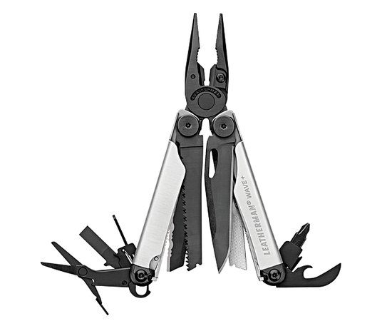 Мультитул Leatherman WAVE PLUS BLACK & SILVER 832622, Колір: Black&Silver