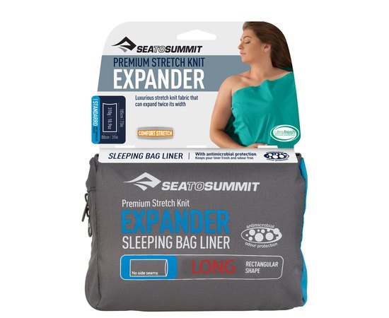 Вкладыш для спального мешка Sea to Summit Expander Liner Long Rectangular 210 см Navy Blue (STS AEXPLONGNB)