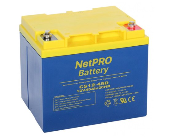 Аккумуляторная батарея NetPRO 12V 45Ah CS12-45D