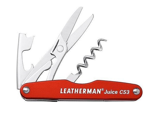 Мультитул Leatherman Juice CS3- Cinnabar orange 832369, Колір: Red 