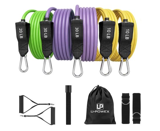 Набор эспандеров U-Powex Resistance bands set 5 шт 100LB (UP_1030_100LB)