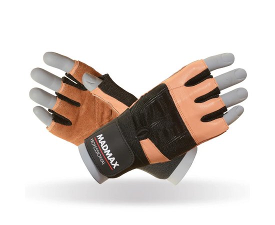 Перчатки для фитнеса MadMax MFG-269 Professional Brown L (MFG-269-NTB_L), Размер: L, Цвет: Brown