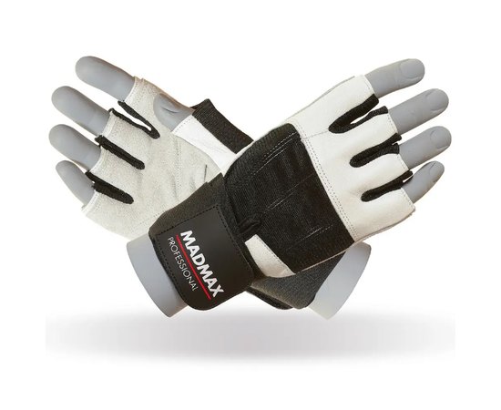 Перчатки для фитнеса MadMax MFG-269 Professional White S (MFG-269-White_S), Размер: S, Цвет: White