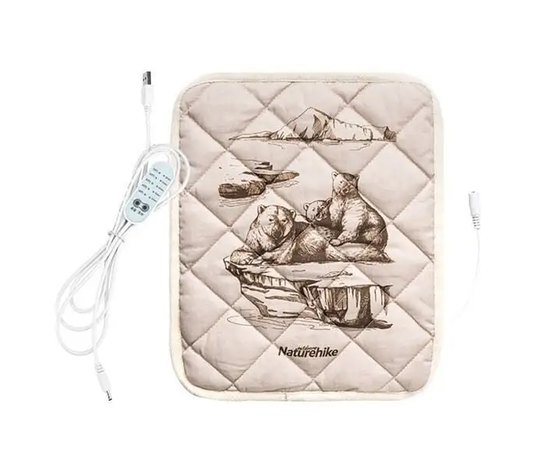 Сидушка-грелка Camping heating pad Naturehike NH20FCD15 Polar bear (6927595764343), Цвет : Polar bear