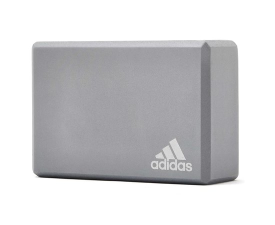 Блок для йоги Adidas Yoga Block сірий 22.8x15.2x7.6 см (ADYG-20100FOAM)