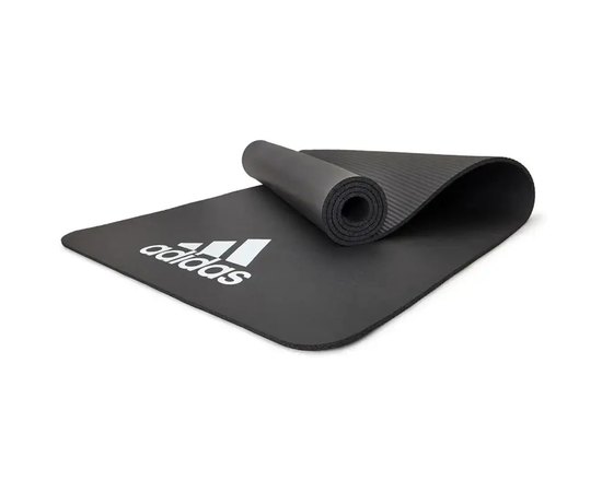 Коврик для фитнеса Adidas Fitness Mat черный 183x61x1 см (ADMT-11015BL), Цвет : Чёрный