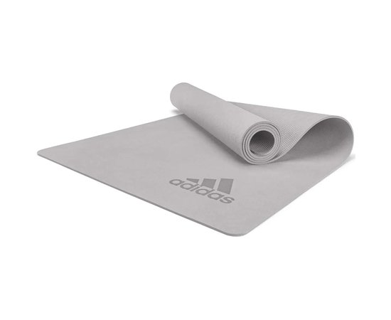 Килимок для йоги Adidas Premium Yoga Mat сірий 176х61х0.5 см (ADYG-10300GR), Колір: Сірий