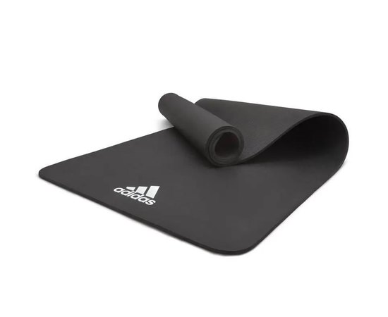 Килимок для йоги Adidas Yoga Mat чорний 176х61х0.8 см (ADYG-10100BK), Колір: Чорний