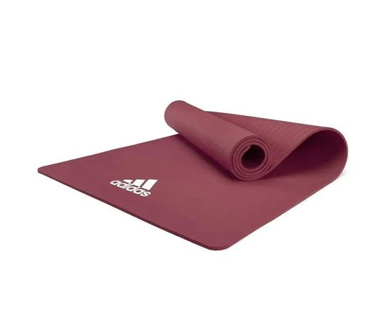 Килимок для йоги Adidas Yoga Mat червоний 176х61х0.8 см (ADYG-10100MR), Колір: Червоний