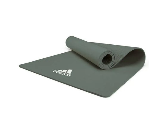 Килимок для йоги Adidas Yoga Mat темно-зелений 176х61х0.8 см (ADYG-10100RG), Колір: Темно-зелений