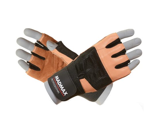 Перчатки для фитнеса MadMax MFG-269 Professional Brown S (MFG-269-Brown_S), Размер: S, Цвет: Brown