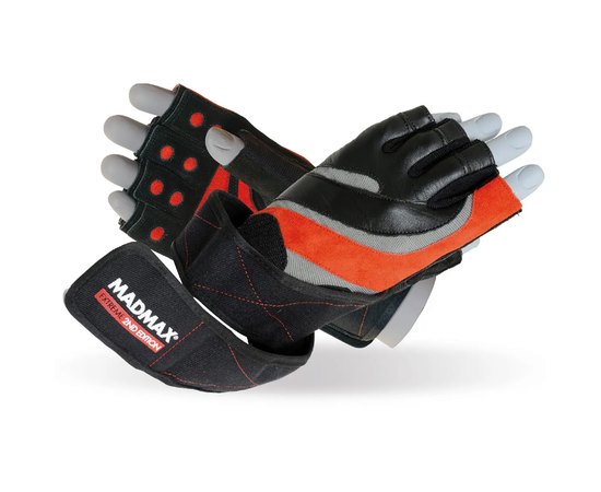 Перчатки для фитнеса MadMax MFG-568 Extreme 2nd edition Black/Red S (MFG-568_S), Размер: S, Цвет: Black/Red