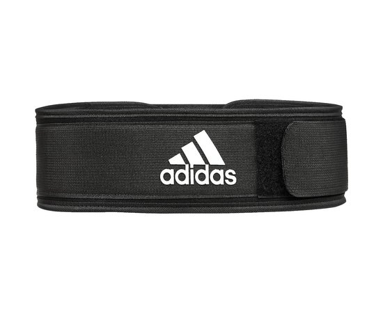 Пояс для важкої атлетики Adidas Essential Weightlifting Belt чорний XL (94 - 120 см) (ADGB-12256), Розмір: XL