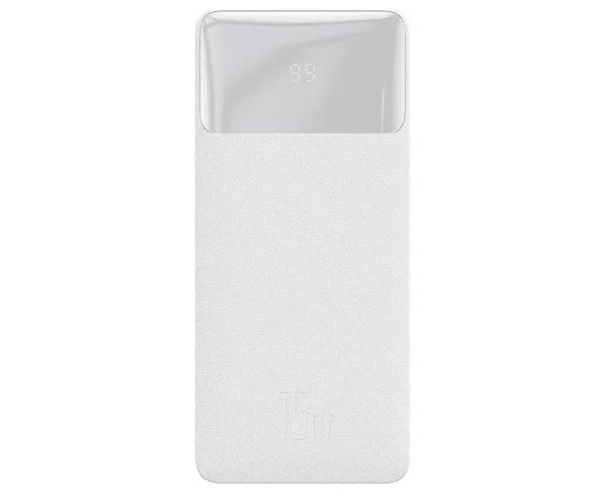 Повербанк Baseus Bipow Digital Display 10000 mAh 15W White (PPDML-I02), Цвет : Белый