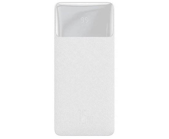 Повербанк Baseus Bipow Digital Display 20000 mAh 15W White (PPDML-J02), Цвет : Белый