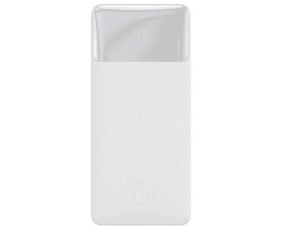 Повербанк Baseus Bipow Digital Display 30000 mAh 15W White (PPDML-K02), Цвет : Белый