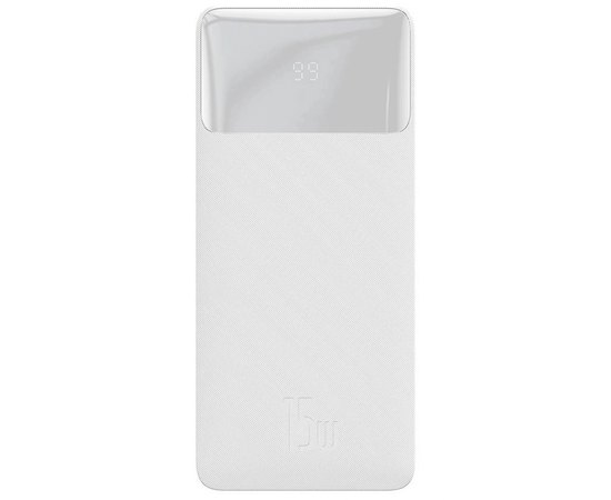 Повербанк Baseus Bipow Digital Display Overseas 20000 mAh 15W White (PPBD050102), Цвет : Белый