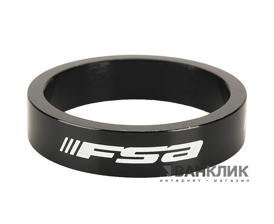 Кольцо ALU SPACER-1"x10mm black FSA LOGO 5631