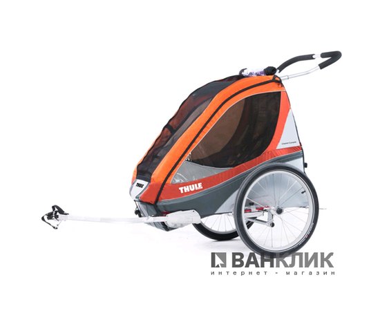 Коляска для детей THULE Chariot Corsaire1+набор колес, оранжевая (12494)