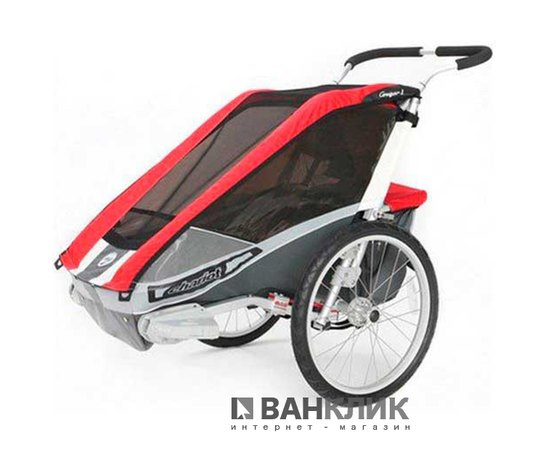 Коляска для детей THULE Chariot Cougar1+набор колес, красная (12496)