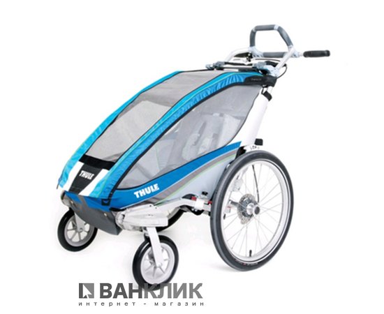 Коляска для детей THULE Chariot CX1+набор колес, голубая (12992)