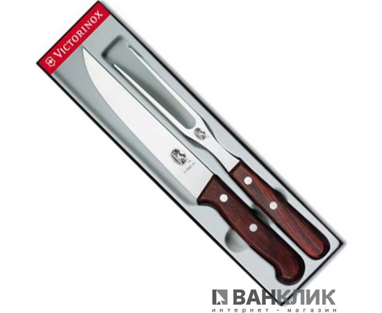 Набор кухонный Victorinox, нож+вилка, розовое дерево 5.1020.2