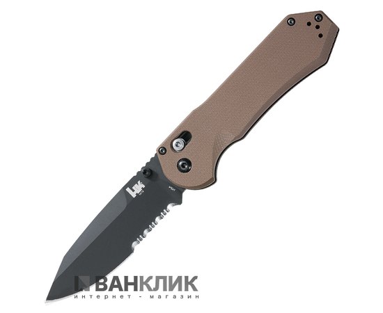 Нож Benchmade HK Axis, полусеррейтор, песочн. рукоять (14715SBK)