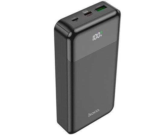 Повербанк HOCO Cool figure J102A 20000 mAh 20W Black (6931474783622), Цвет : Чёрный, Ёмкость: 20 000 mAh