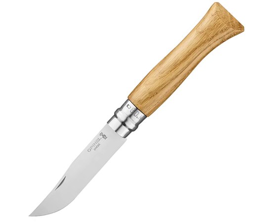 Нож туристический Opinel №9 VRI дуб (002424), Материал рукояти: Дуб