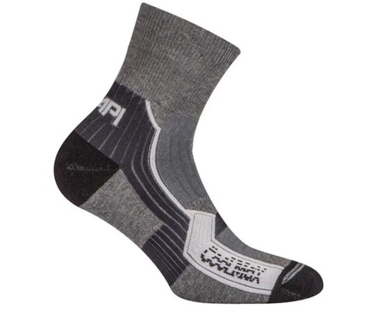 Термошкарпетки Accapi Hiking Quarter, Grey/Black, 34-36 (ACC H0722.6199-0), Розміри: 34-36