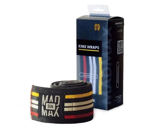 Бінти на коліна MadMax MFA-292 Knee Wraps Black (MFA-292-U)