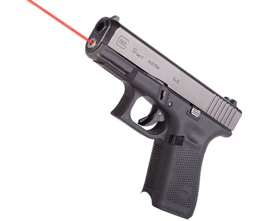 Лазерный целеуказатель LaserMax встраиваемый для Glock 19 Gen5 Красный (LMS-G5-19)