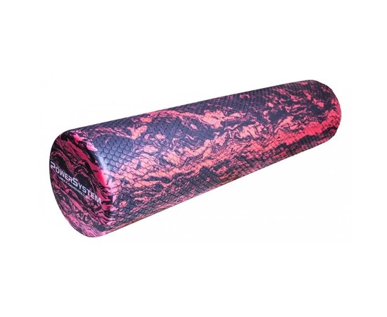 Массажный роллер PowerPlay PS-4089 Hexa Camo Roller Black/Red 60x15см (PS_4089BB-0), Цвет : Black/Red