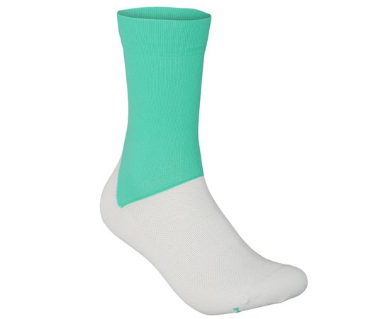 Носки POC Essential Road Sock, Fluorite Green/Hydrogen White, 39-41 (PC 651108352MED1), Размеры: 39-41, Цвет: Green/Hydrogen White