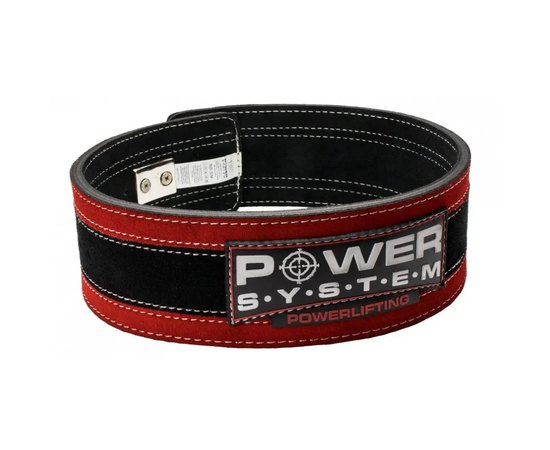 Пояс для тяжелой атлетики Power System Stronglift PS-3840 Black/Red L/XL (PS_3840RD-5), Размер: L/XL, Цвет: Black/Red