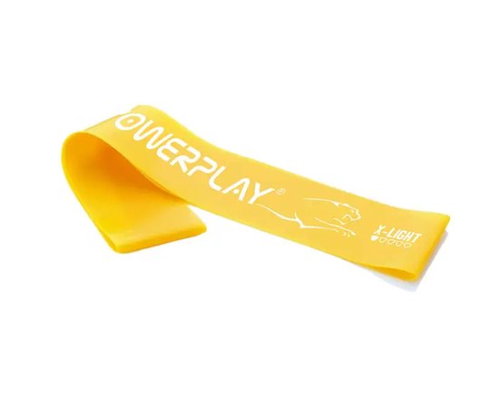 Резинка для фитнеса PowerPlay 4113 Mini Power Band 0.4 мм 1-3 кг желтая (PP_4113_Yellow), Нагрузка: 1-3  кг