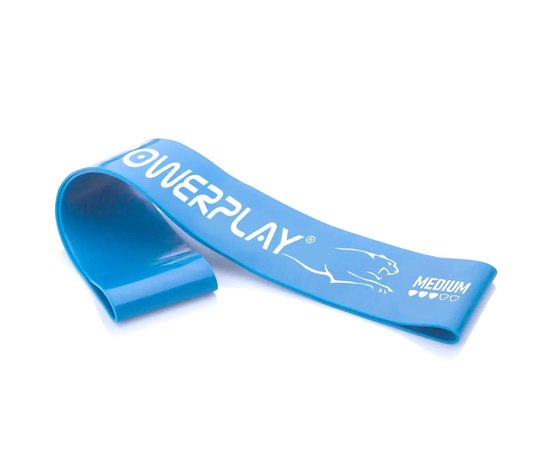 Резинка для фитнеса PowerPlay 4113 Mini Power Band 0.8 мм 5-10 кг синяя (PP_4113_Blue), Нагрузка: 5-10 кг