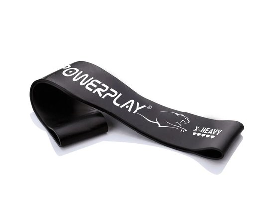 Резинка для фитнеса PowerPlay 4113 Mini Power Band 1.2 мм 15-20 кг черная (PP_4113_Black), Нагрузка: 15-20 кг